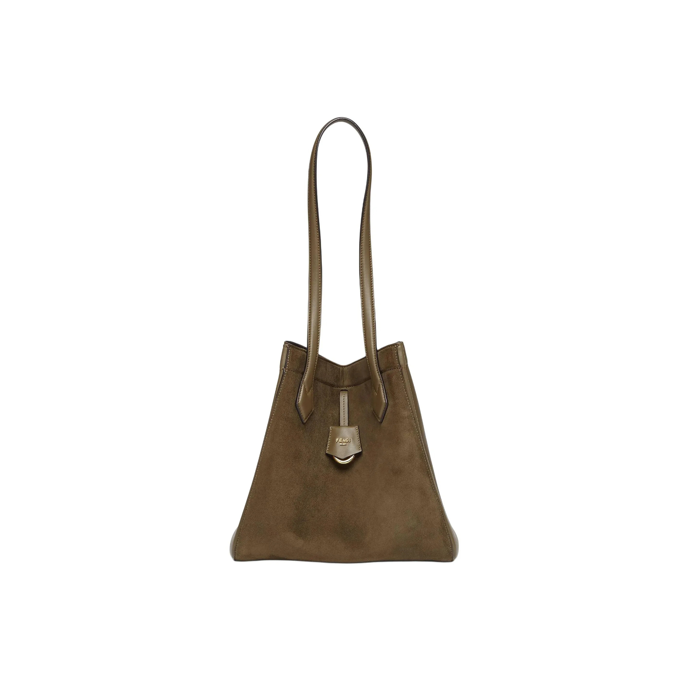 FENDI ORIGAMI MEDIUM LEATHER GREEN 8BH414AS79F1PPT (27*27*15cm)